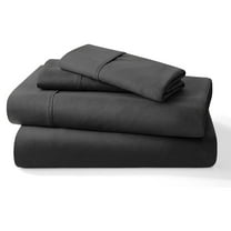 4PC Bedding Set, 100% Organic Cotton 600 Thread Count, 18" Deep Pocket - [Queen, Dark Grey]