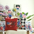 thumbnail image 2 of 4th of July Decorations Pillow Covers 18 x 18 Set of 4 Buffalo Plaid Stars and Stripes Truck Throw Pillow Covers Patriotic Pillows Independence Memorial Day Decor Cushion Case, 2 of 6