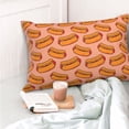 thumbnail image 4 of Fotbe Cartoon Hot Dog Funda de Almohada Decorativa Estilo Occidental, Lujo en Algodón, Fundas para Almohadas King, Cojín Estampado para Decoración del Hogar-20"x30", 4 of 6