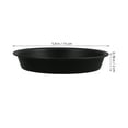 thumbnail image 2 of IDEANATEGRATE Water Catcher Plant Saucer 6Pcs 5.9In Black PP for Potted Plants, 2 of 8