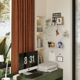 thumbnail image 3 of EOSTBE Fire Escape Wall Shelf with Baskets - 3-Tier Metal Fire Escape Ladder Shelf Wall Organizer, New York Inspired Decorative Shelf, White Floating Action Figurine Display Shelves for Bedroom., 3 of 8