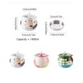 thumbnail image 2 of 47oz Bacon Grease Saver with Spoon and Strainer, Ceramic Kitchen Oil Disposal Container, 2 of 7