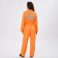 thumbnail image 4 of Mono de prisionero Pivanzore para mujer, disfraz de cárcel, color naranja, XXL, 4 of 7