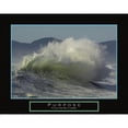 thumbnail image 3 of Frontline 14x12 Black Modern Framed Museum Art Print Titled - Purpose - Crashing Wave, 3 of 5