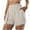 Beige, variant on ABATAB Running Shorts for Women High Waist Loose Gym Workout Shorts Casual Cute 2 in 1 Athletic Summer Shorts with Pockets