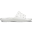 thumbnail image 1 of Sandalias Crocs, unisex, clásicas, estilo Slide, color blanco, talla 11 para hombre y 13 para mujer, 1 of 5