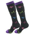 thumbnail image 4 of justharion Chaussettes de Compression Femmes Hommes Course Voyage Cyclisme Enceinte Infirmière Oedème Chaussettes de Compression, 4 of 9