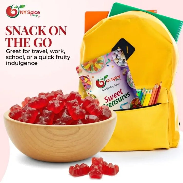 NY SPICE SHOP Wild Cherry Gummy Bears - 3 Pound - Gummy Cherry Bears - Gummies Bears Candy - Gummies Fruit Snacks - Gummi Bears Gift For All Occasions
