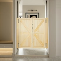 Wood Log Color Swinging Doors, Cafe Doors, Wood Swing Door