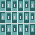 thumbnail image 1 of Ahgly Company Indoor Square Patterned Teal Green Novelty Area Rugs, 3' Square, 1 of 6