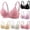 42# Pink, variant on Women Comfortable Push Up Bras Wireless Seamless Full Coverage Supportive Daily Wear Bras Thin Cup Gathered Underwear Gray 42