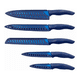 thumbnail image 2 of Juego De Cuchillos De Cocina Multifuncional,acero Inoxidable Azul Malubero Malu1315, 2 of 3