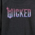 thumbnail image 3 of Wicked: Part 2 -  Floral Ombre Logo - Women's French Terry Long Sleeve Pullover, 3 of 5