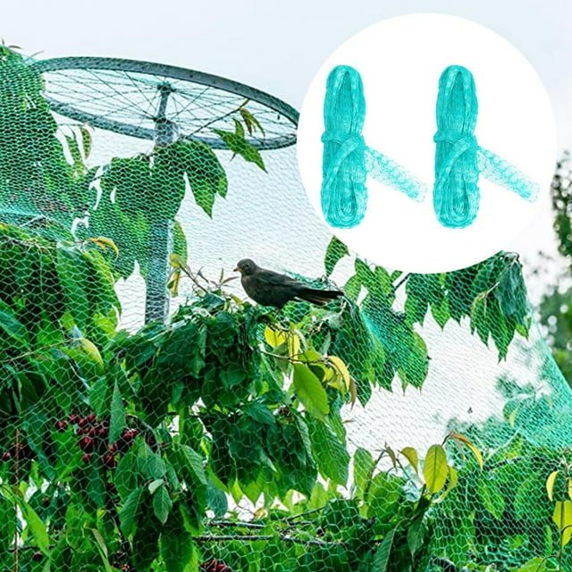 Nimomo 2Pcs Plante Filet Durable Jardin Plante Fruits Légumes Protection Filet Oiseaux Insectes Prévention Filet 2x10M