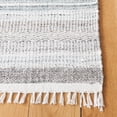 thumbnail image 3 of SAFAVIEH Kilim Malena Striped Polyester Area Rug, Ivory/Grey, 6' x 6' Square, 3 of 8
