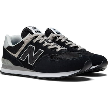 New Balance ML574EVB: Men's 574 Core Sneaker, BLACK/WHITE