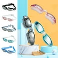 thumbnail image 1 of Xihbxyly Gafas de Natación, Montura Grande, Lentes Galvanizadas, Visión de Alta Definición, Revestimiento Antivaho, Sellado Impermeable, Ajuste Cómodo, Correas Ajustables, Aptas para Piscina o Aguas, 1 of 4