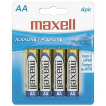 Maxell 723465 LR6 4BP AA 1.5V Alkaline Battery Long Lasting 4 Pack  [BATTERIES]