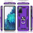 thumbnail image 3 of Compatible for Samsung Galaxy S20 FE/S20 FE 5G Case 6.5-inch with HD Screen Protector, Military-Grade Protective Phone Case with Magnetic Kickstand Ring for Samsung S20 FE/S20 FE 5G Purple, 3 of 8