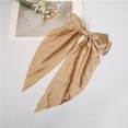 thumbnail image 3 of Bow Hair Clips for Girls Large Bowknot Hair Clip Silky Satin Long Ribbon Bows Hair Barrettes (BG2 One Size), 3 of 3