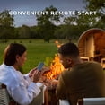 thumbnail image 5 of Backyard Discovery Paxton 2-4 Person Cedar Outdoor Barrel Sauna, Porch, 9kW Heater, 5 of 16