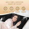 thumbnail image 3 of Body Pillow Cover - Soft Body Pillow Pillowcase, white spider doodle black Breathable Long Body Pillow Case Cover with Invisible Zipper 20x60in, 3 of 5