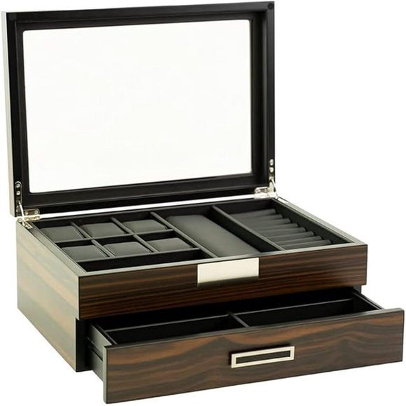 Decorebay SuperStar 2 Luxury Watch, Sunglasses Display Case Organizer