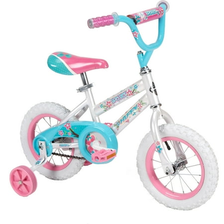 Huffy 12" Sea Star Girls' Pink Bike with Training Wheels 