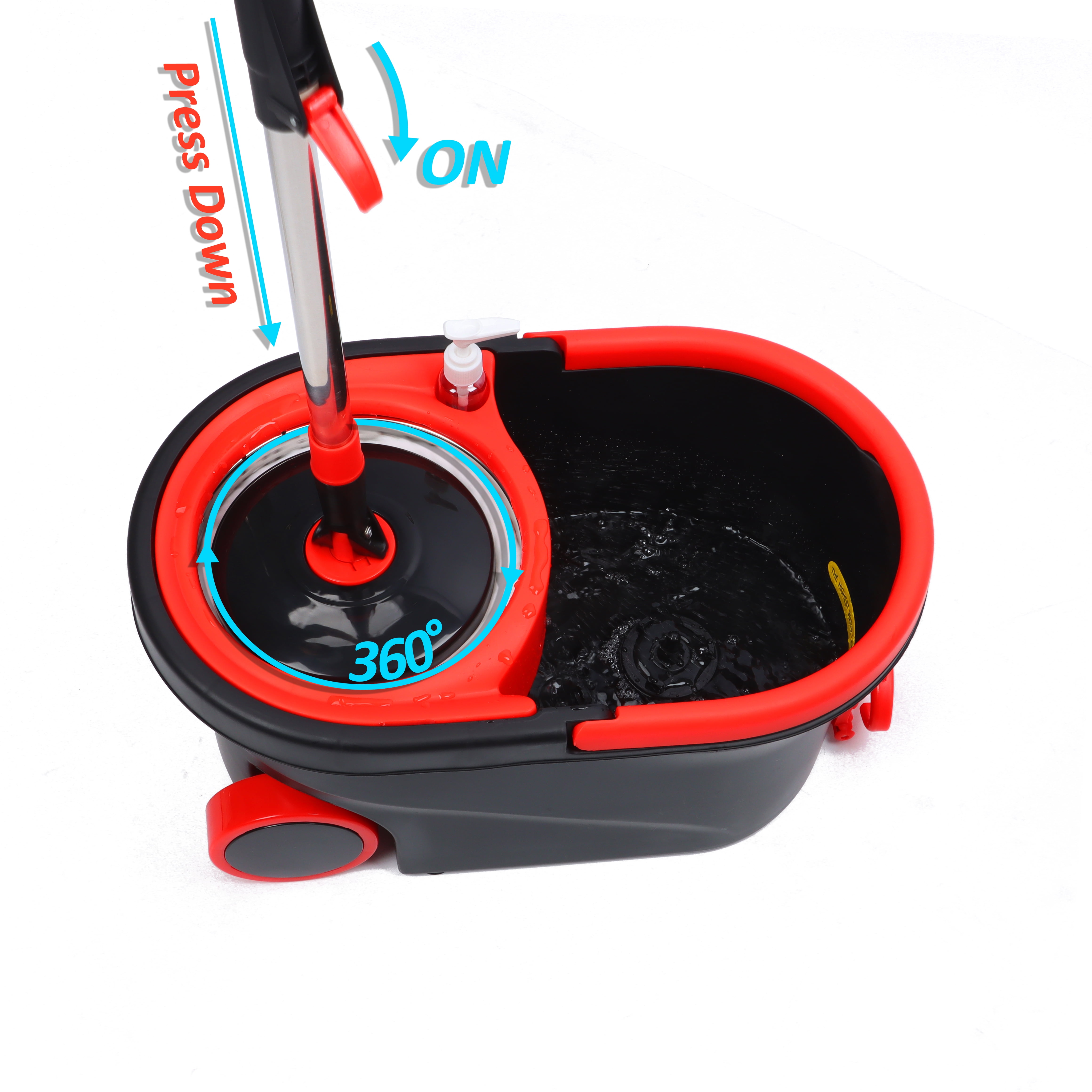 The Revolution Spin Mop System, 360° Spinning, By Lola® Products