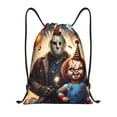thumbnail image 1 of Zufioo Sac de Sport Imprimé Chucky Sac de Gym à Ficelle Lavable en Machine Sac à Dos à Ficelle pour Hommes Femmes-Moyen, 1 of 6