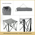 thumbnail image 4 of ARROWHEAD OUTDOOR 26” (66cm) Heavy-Duty Portable Camping Folding Table, 2 Cup Holders, Compact, Square, Carrying Case Included, Steel Frame, High-Grade 600D Canvas, USA-Based Support (Grey), 4 of 7
