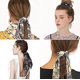 thumbnail image 4 of Ribbon Hair Tie Printed Silk Scarf Large Intestine Hair Tie Horsetail Streamer Fabric Big Hair Tie Women And Girls Soft Hair Rope Hair Accessories Gre, 4 of 4