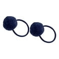 thumbnail image 3 of Worldwideelectro Bandas elásticas para el cabello con pompón de goma para bebés niñas Azul oscuro, 3 of 9
