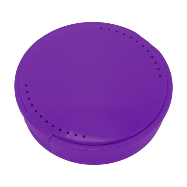 Unique Bargains 1 Pce Boîte de Rangement avec Miroir Rond Violet