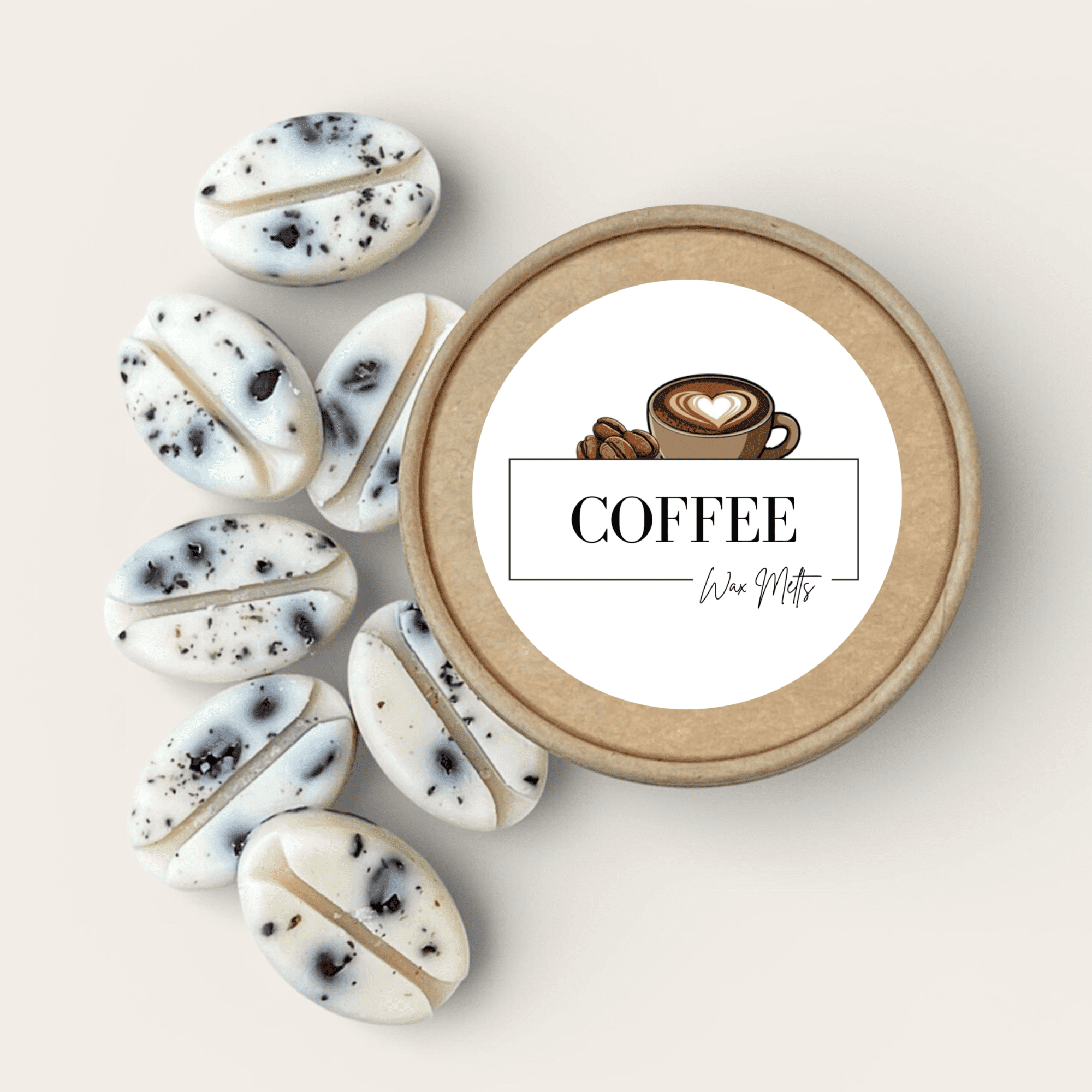 LostLove Art Co - Handmade Coffee Wood Wick Soy Candle + Wax Melts Gift Box Set | Home Fragrance Aromatherapy