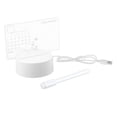 thumbnail image 3 of jifeng Tableau Mémo en Acrylique avec Marqueurs Lampe de Nuit Réinscriptible Bricolage Tableau Blanc LED Calendrier USB, 3 of 9