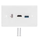 thumbnail image 1 of Panel de Enchufe ANGGREK CAT6 Placa de Pared Con Clip USB, 1 of 8