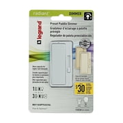 Legrand - Pass & Seymour RH1103PTCCCV6 120V, 1100W Single Pole/3-Way Dimmer Switch