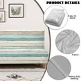 thumbnail image 5 of Yuyamidu Wood Grain Futon Cover Armless Sofa Covers Washable Stretch Futon Slipcover with Elastic Edge Easy to Install Sofa Bed Slipcover Protector Gift for Holiday, 5 of 8