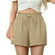 thumbnail image 1 of Pantalones Elásticos de la Cintura para las Mujeres de la Moda de Verano Pantalones Cortos de Bolsillo Sólido, Poliéster Primavera Verano, 1 of 7