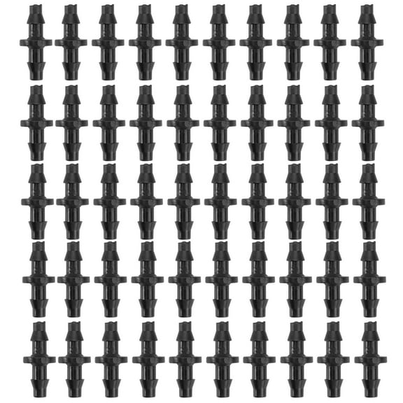 FUEENIRVA Irrigation Fittings Barbed Hose Connector Plastic Leakproof Industrial Ventilation 100PCS
