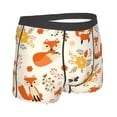 thumbnail image 3 of Fotbe Flower Fox Men’s Total Support Pouch Boxer Briefs, X-Temp Cooling, Moisture-Wicking Underwear, Regular, Long-leg and Trunk-XX-Large, 3 of 9