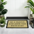 thumbnail image 3 of Beige and Black Rectangular "Hide The Packages" Outdoor Mat 30 x 18, 3 of 5