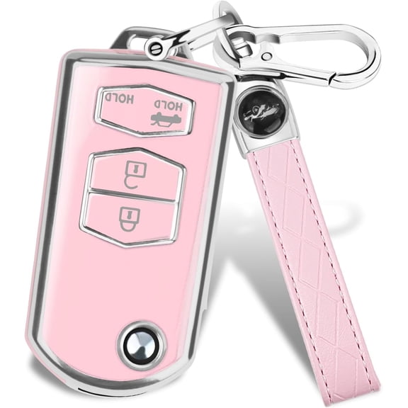 Key Fob Cover Compatible with Fit for Mazda 3 6 8 CX-3 CX-5 CX-7 CX-9 Miata MX-5 RX-8 Keychain Case Holder Protector