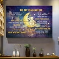 thumbnail image 2 of To My Daughter Moon Canvas Wall Art – Night Sky Quote Print from Mom – Inspirational Gift for Girls, Teens or Children’s Room Decor, 2 of 4