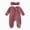 A1130-Wine, variant on NOLDARES Newborn Baby Girls Smocked Romper Preemie Long Sleeve Jumpsuit Going Home Outfit with Bow Headband,A1130-Wine