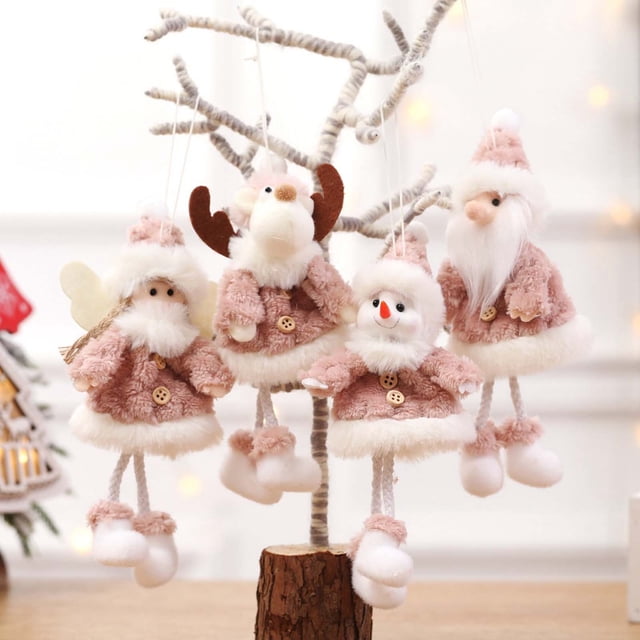 Xihbxyly Adorno Navideño de Ángel, Hecho a Mano, para Colgar, Ideal para Decorar Puertas, Paredes, Chimeneas, Celebraciones Navideñas, 20 X 9 Cm.