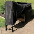 thumbnail image 2 of 8ft Firewood Cover Waterproof Lumber Log Rack Outdoor Storage Holder Cover 244*34*100cm Oxford Cloth Dust Prevention Fabric, 2 of 5