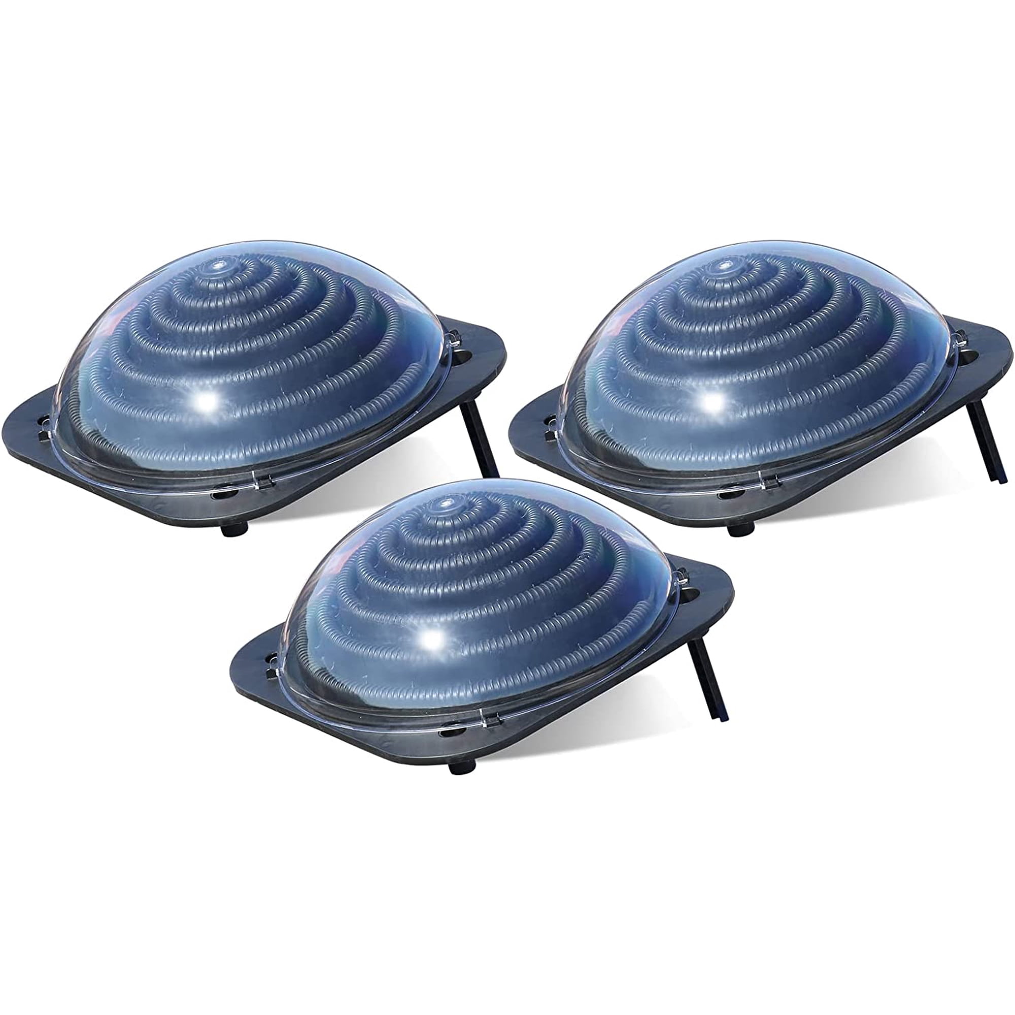 VINGLI Solar Pool Heater Above Ground Domed Solar Powered Swimming Pool  Heater Contour Pool Heating Coil , 3 Packs - Walmart.com