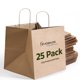 thumbnail image 1 of Bolsas de regalo EKOBAGS Sienna Kraft Paper, 12 x 8 x 13 pulgadas, paquete de 25, 1 of 7